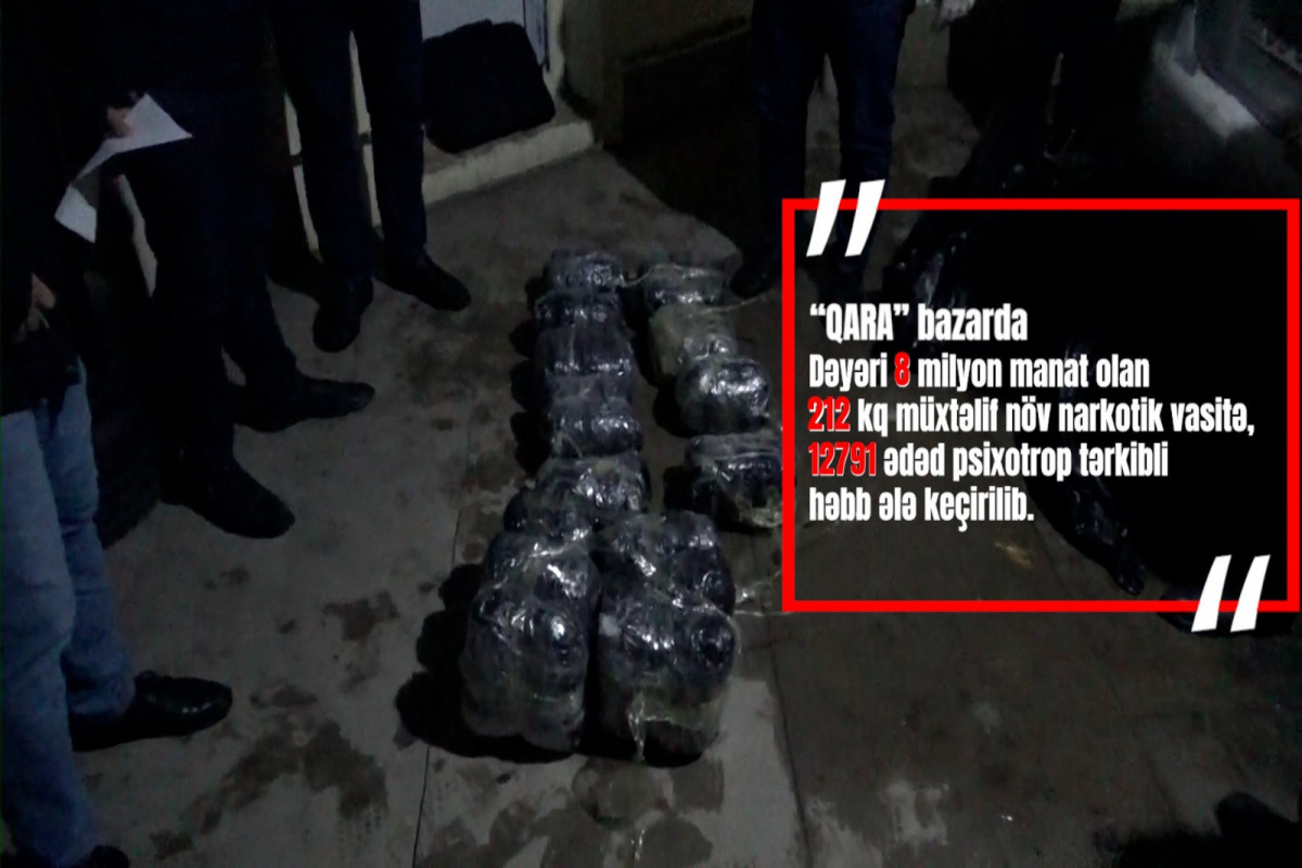 Polisdən ƏMƏLİYYAT: 8 milyon manatlıq narkotik vasitə ələ keçirildi - VİDEO/FOTO