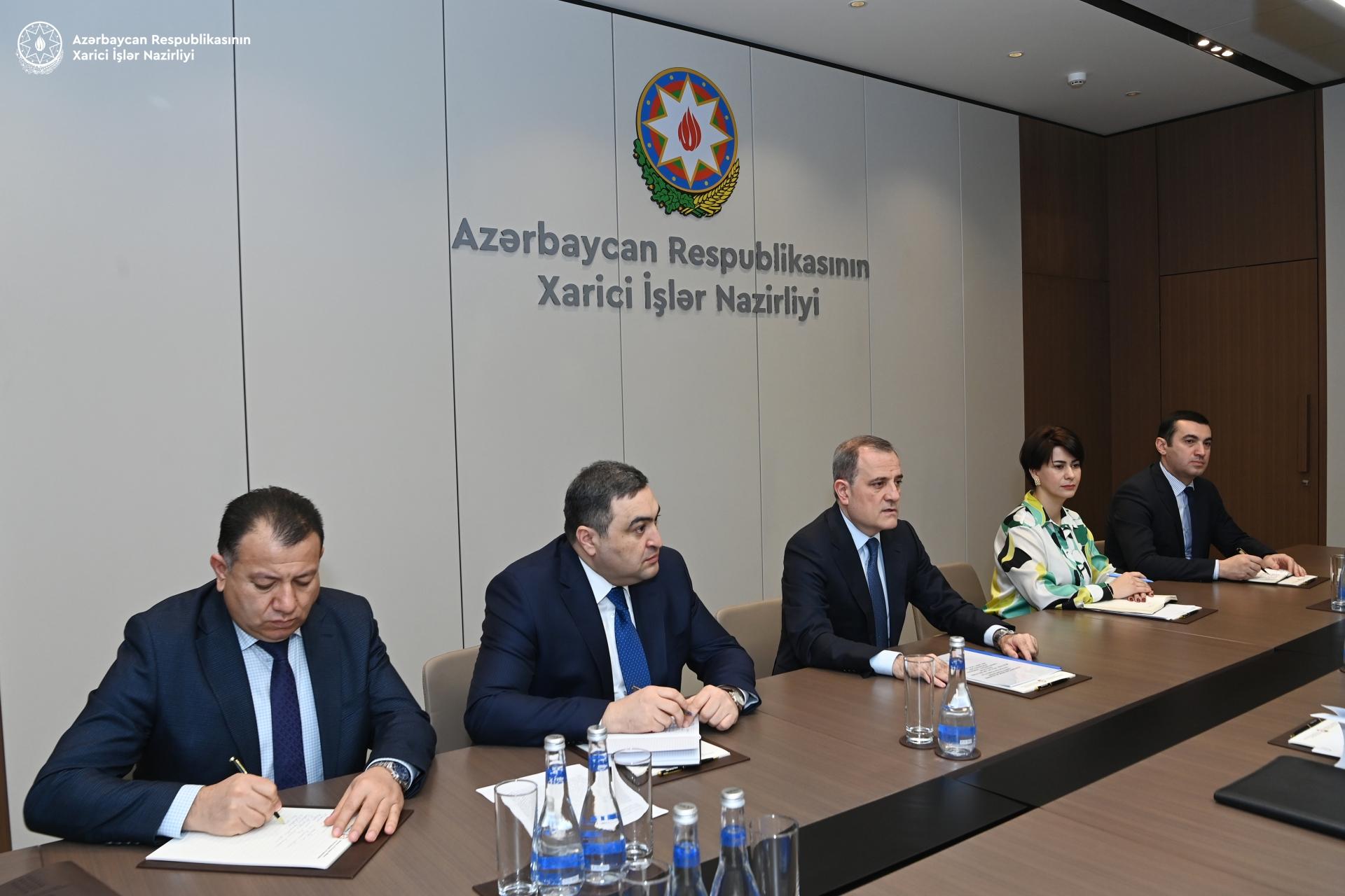 Ceyhun Bayramov MDB-nin Baş katibini QƏBUL ETDİ