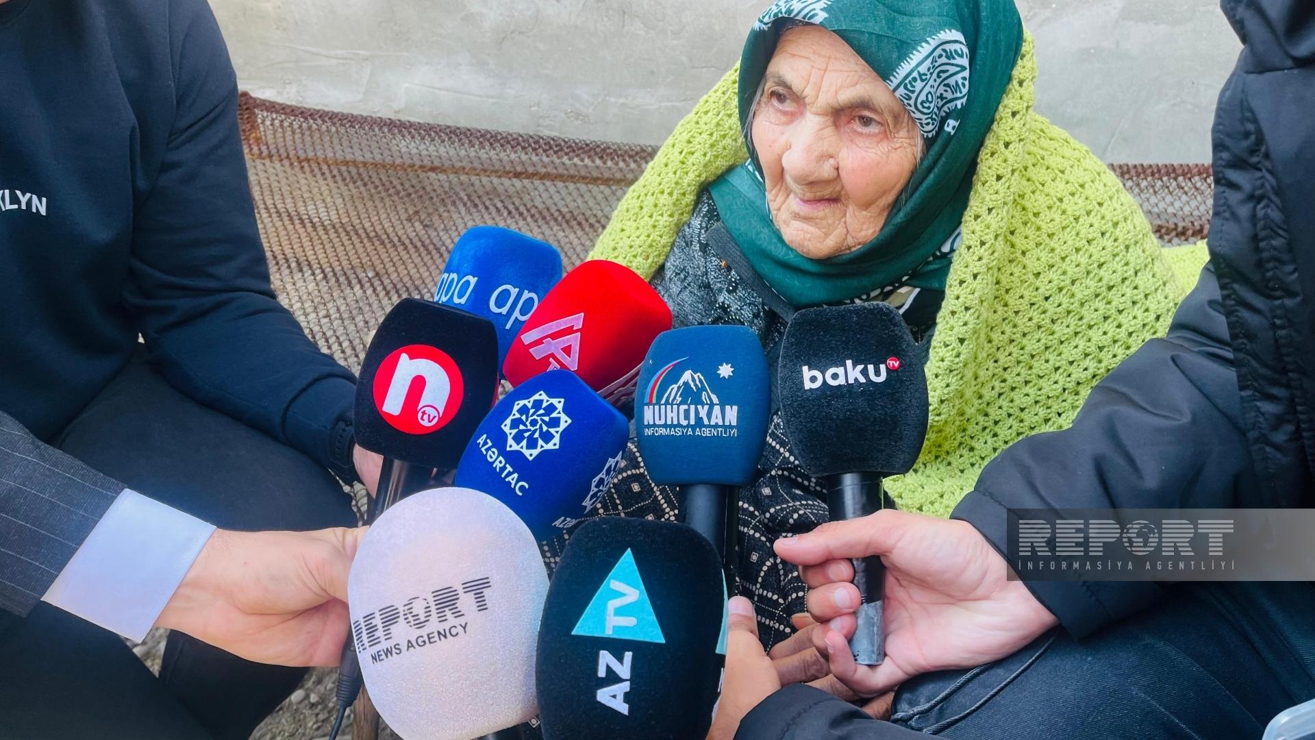 Naxçıvanda 104 yaşlı seçici SƏS VERDİ - FOTO
