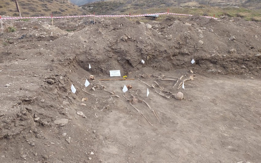 Dövlət Komissiyası Xocalıda aşkarlanan kütləvi məzarlıqla bağlı MƏLUMAT YAYDI - FOTO
