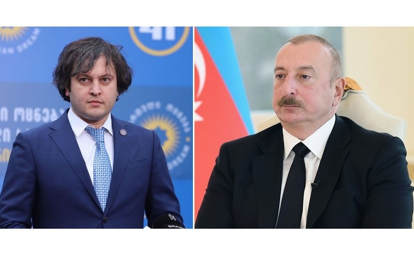 Gürcüstanın Baş naziri İlham Əliyevi TƏBRİK ETDİ