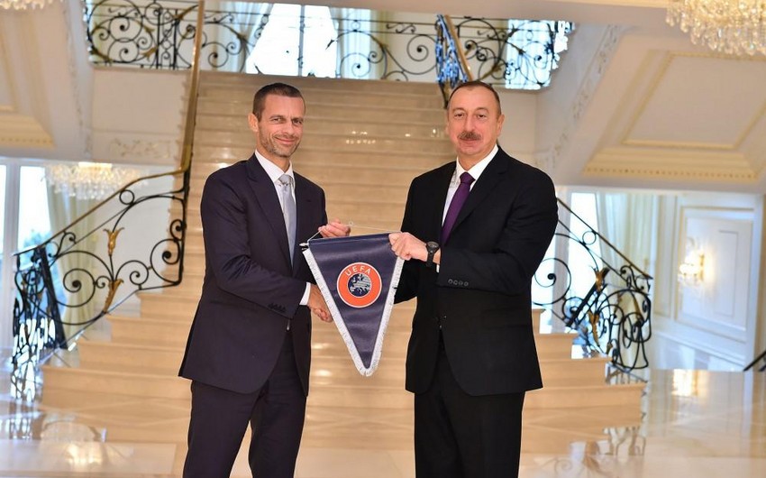 UEFA prezidenti Azərbaycan liderini TƏBRİK ETDİ