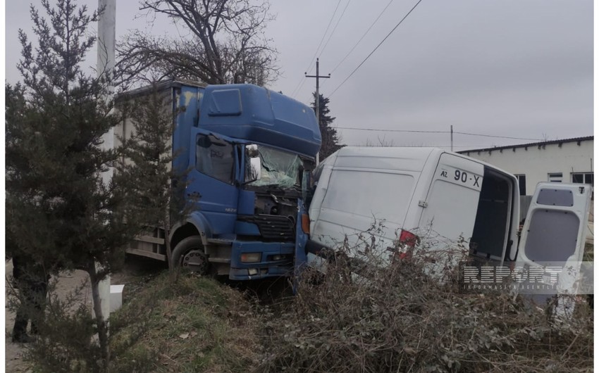 Xaçmazda ağır qəza: iki yük avtomobili toqquşdu, ölən və ağır yaralananlar var - FOTO - YENİLƏNDİ