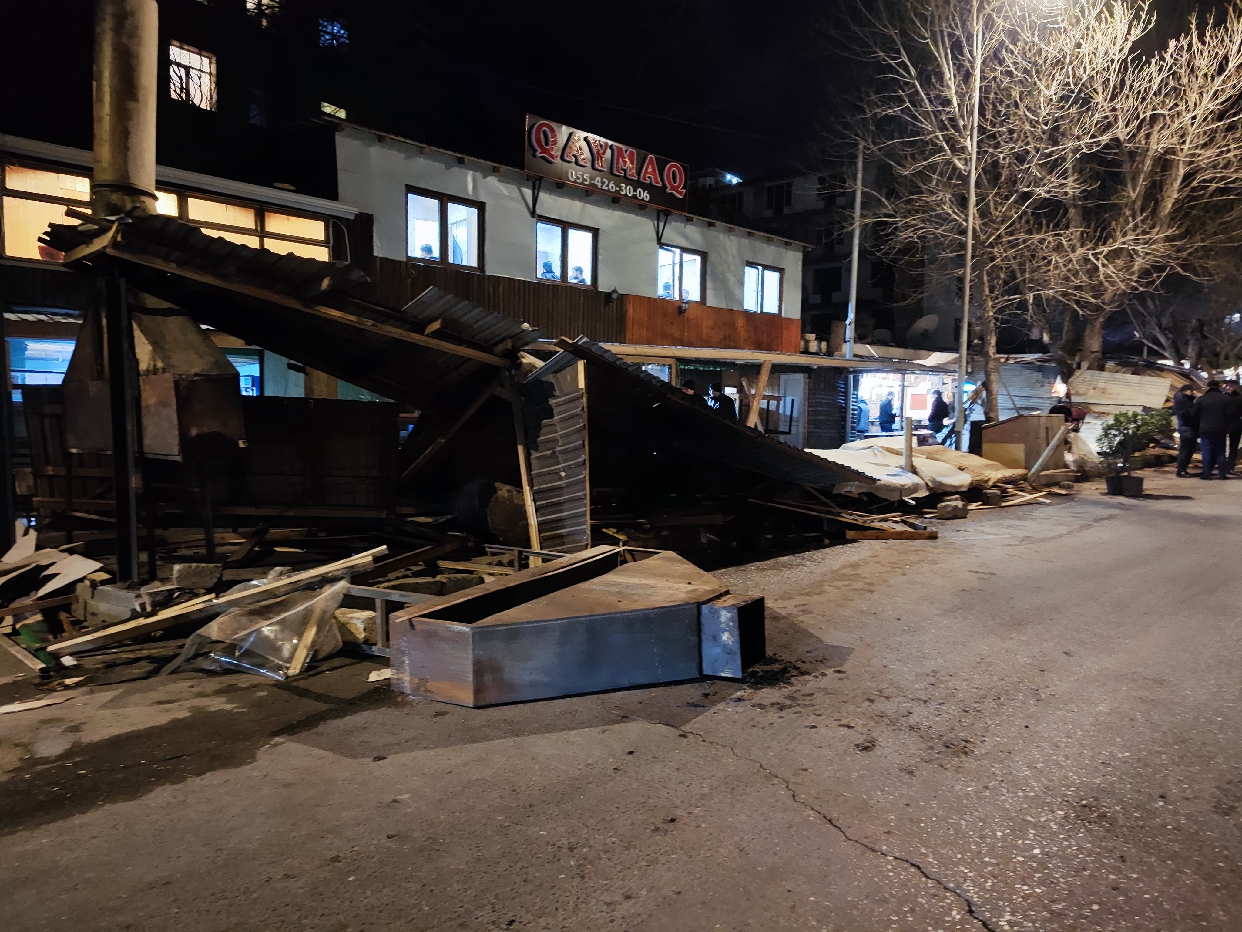 Bakıdakı məşhur kababxanalar SÖKÜLDÜ - FOTO