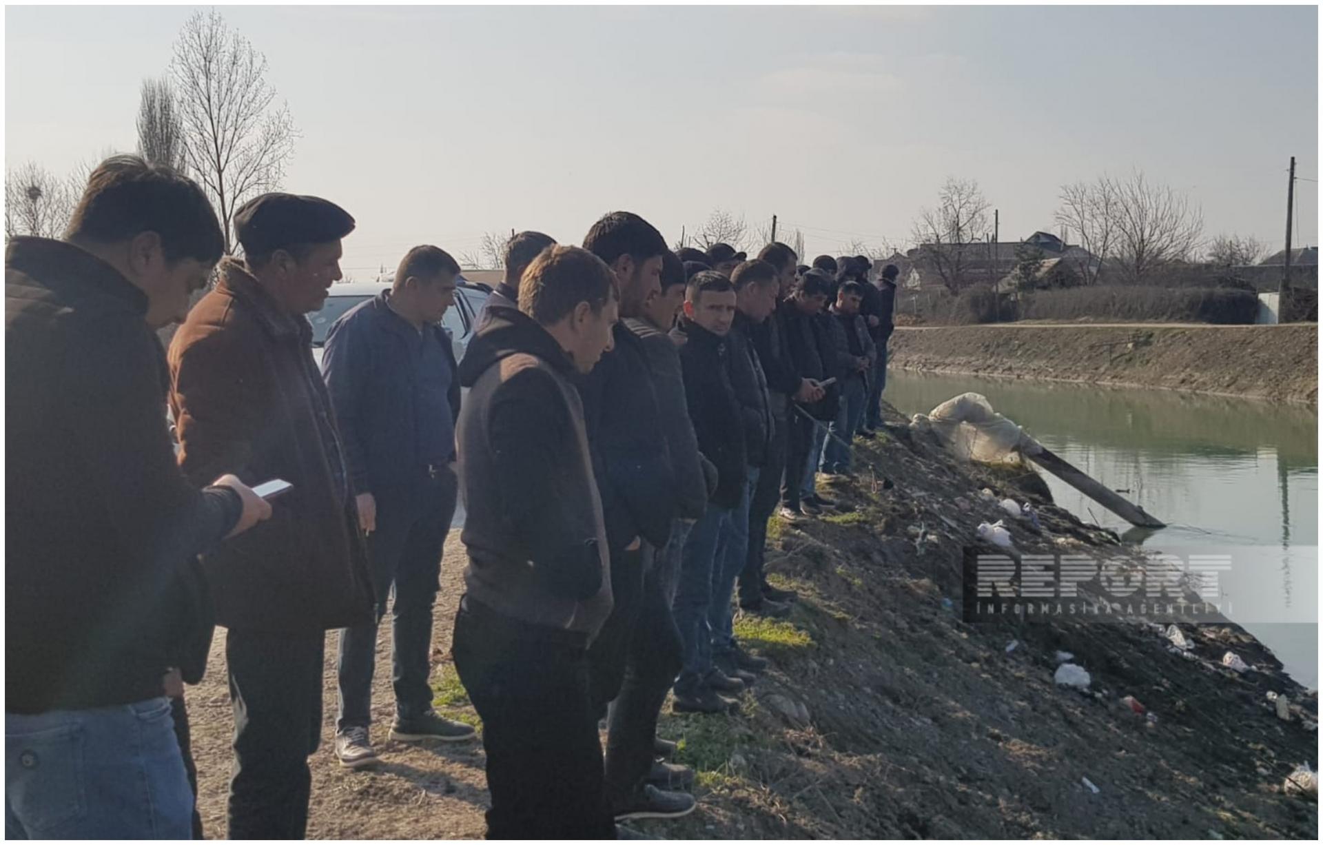 Göyçayda kanalda batan şəxsin meyiti TAPILDI - FOTO