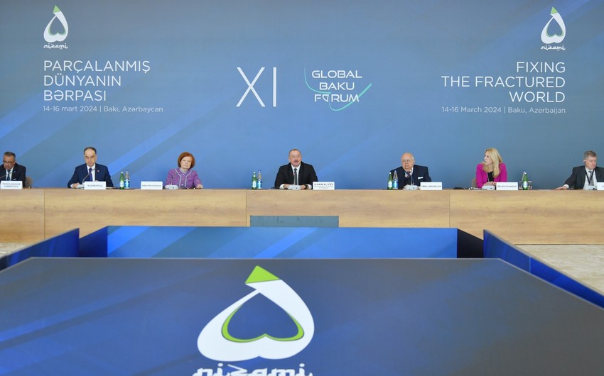 Prezident XI Qlobal Bakı Forumunda ÇIXIŞ ETDİ - YENİLƏNDİ 3 - FOTO