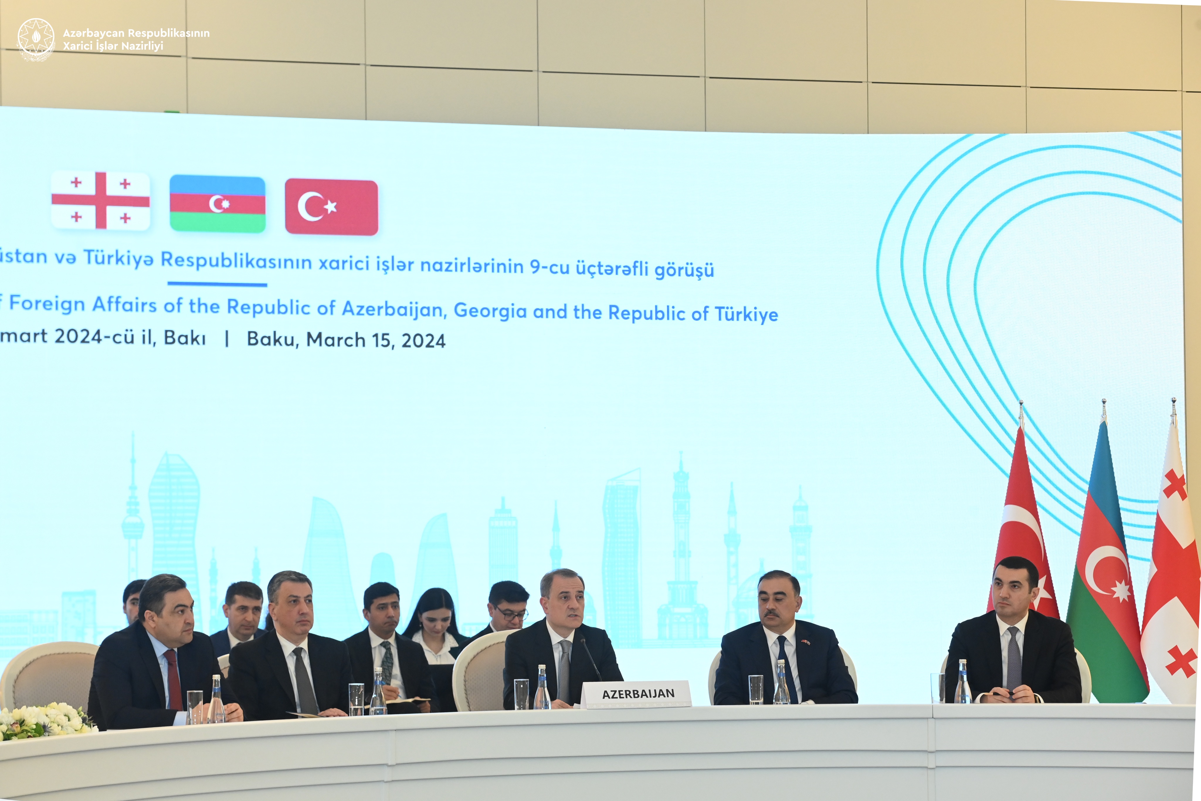 Azərbaycan, Gürcüstan və Türkiyə XİN rəhbərlərinin görüşü BAŞA ÇATDI