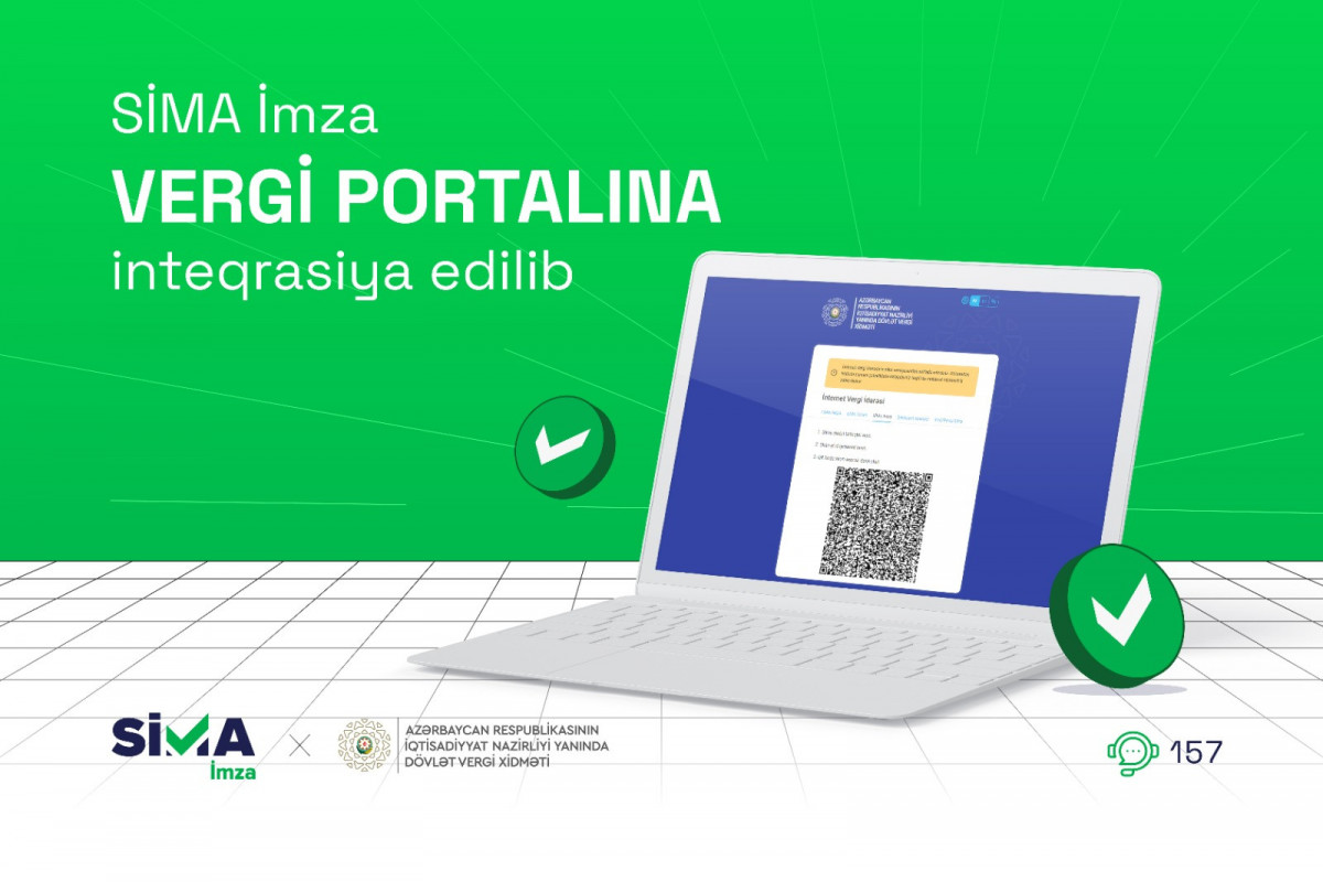 Vergi portalında “SİMA İmza”dan istifadə mümkün olacaq - YENİLİK