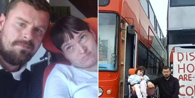 Çoxuşaqlı ailə istifadəyə yararsız iki avtobusu evə çevirdi - FOTO