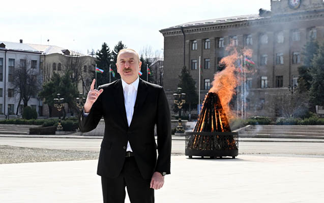 Ali Baş Komandan xalqa Novruz təbriklərini Xankəndi şəhərindən ünvanladı