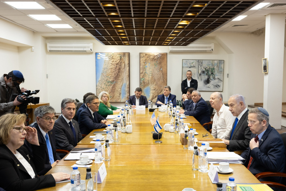 Blinken Netanyahu və hərbi kabinetin üzvləri ilə GÖRÜŞDÜ