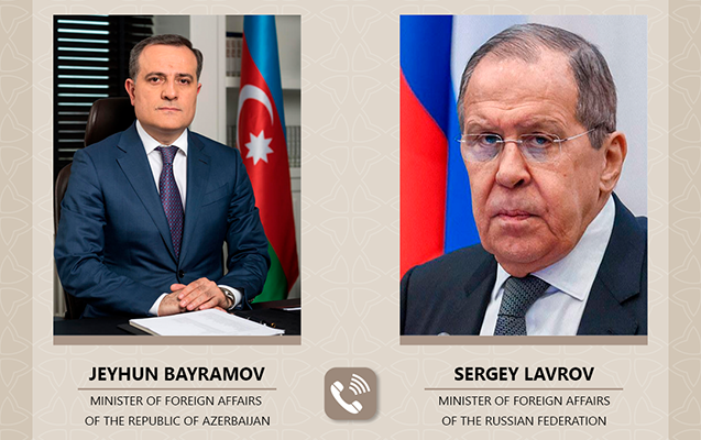 Ceyhun Bayramov Lavrovla danışdı, Rusiya xalqına başsağlığı verdi