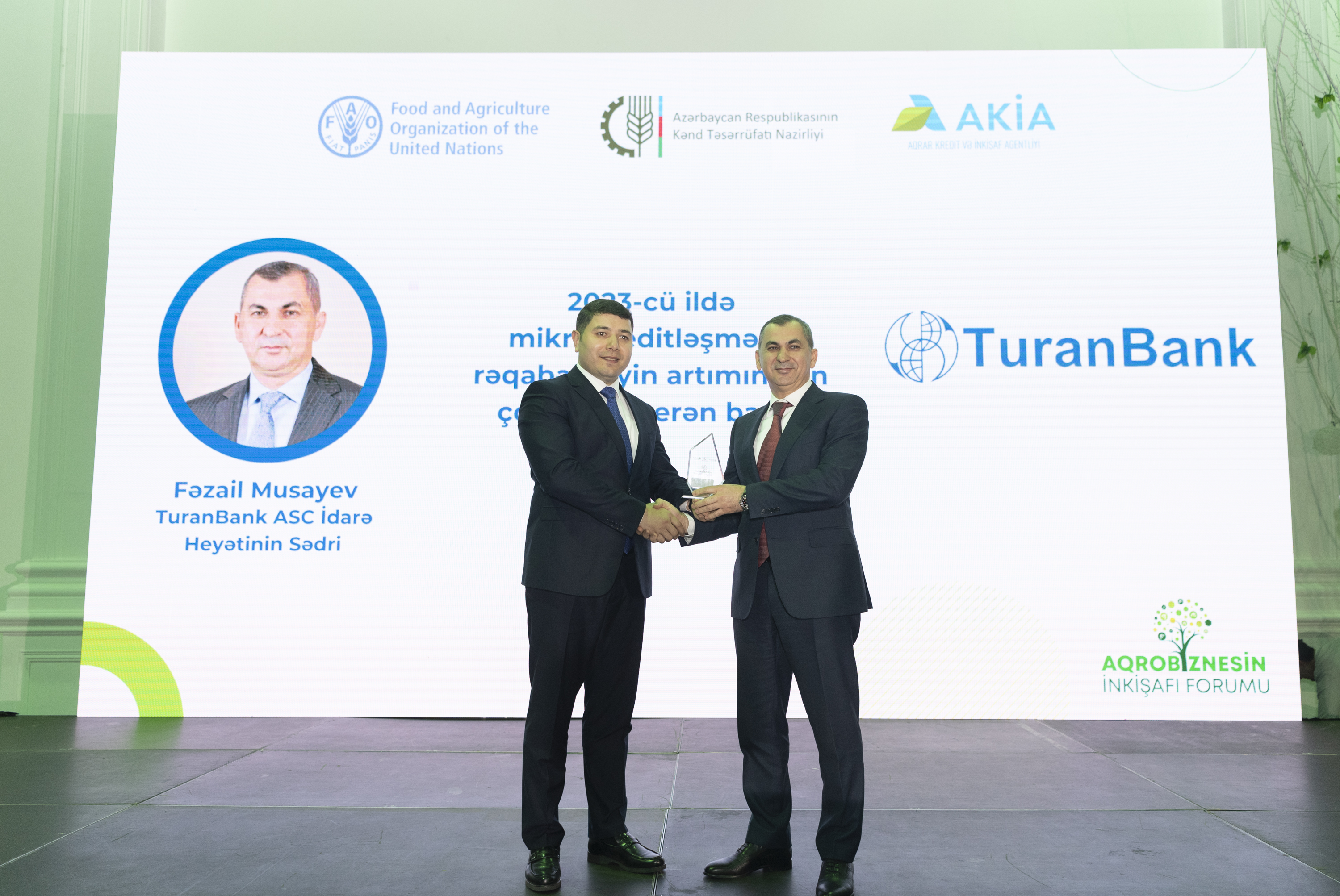 TuranBank mikrokreditləşmədə rəqabətliliyin artımına ən çox töhfə verən bank oldu
