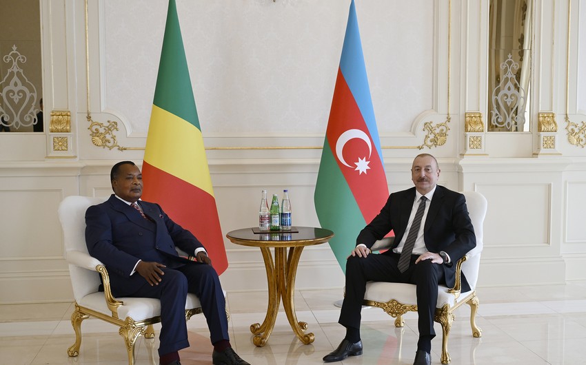 Azərbaycan və Konqo prezidentlərinin təkbətək görüşü BAŞLADI - YENİLƏNDİ - FOTO