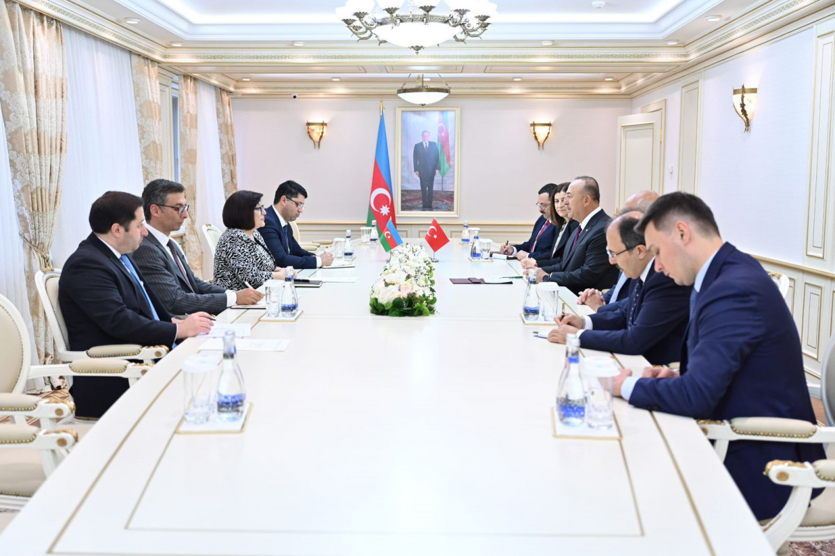 Sahibə Qafarova Mövlud Çavuşoğlu ilə GÖRÜŞDÜ