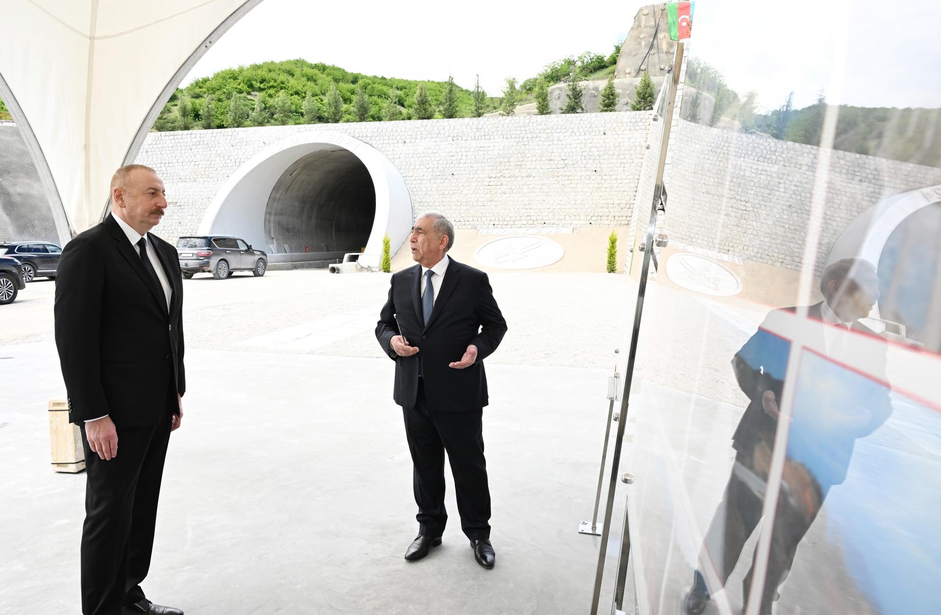 Prezident tunelin açılışında İŞTİRAK ETDİ - FOTO - YENİLƏNDİ