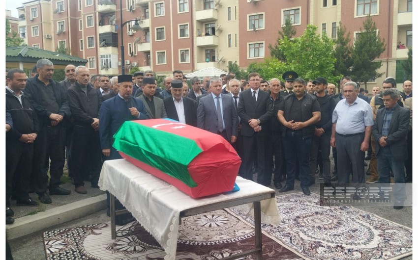 Bərdədə Birinci Qarabağ müharibəsinin şəhidi ilə vida mərasimi KEÇİRİLİR - FOTO
