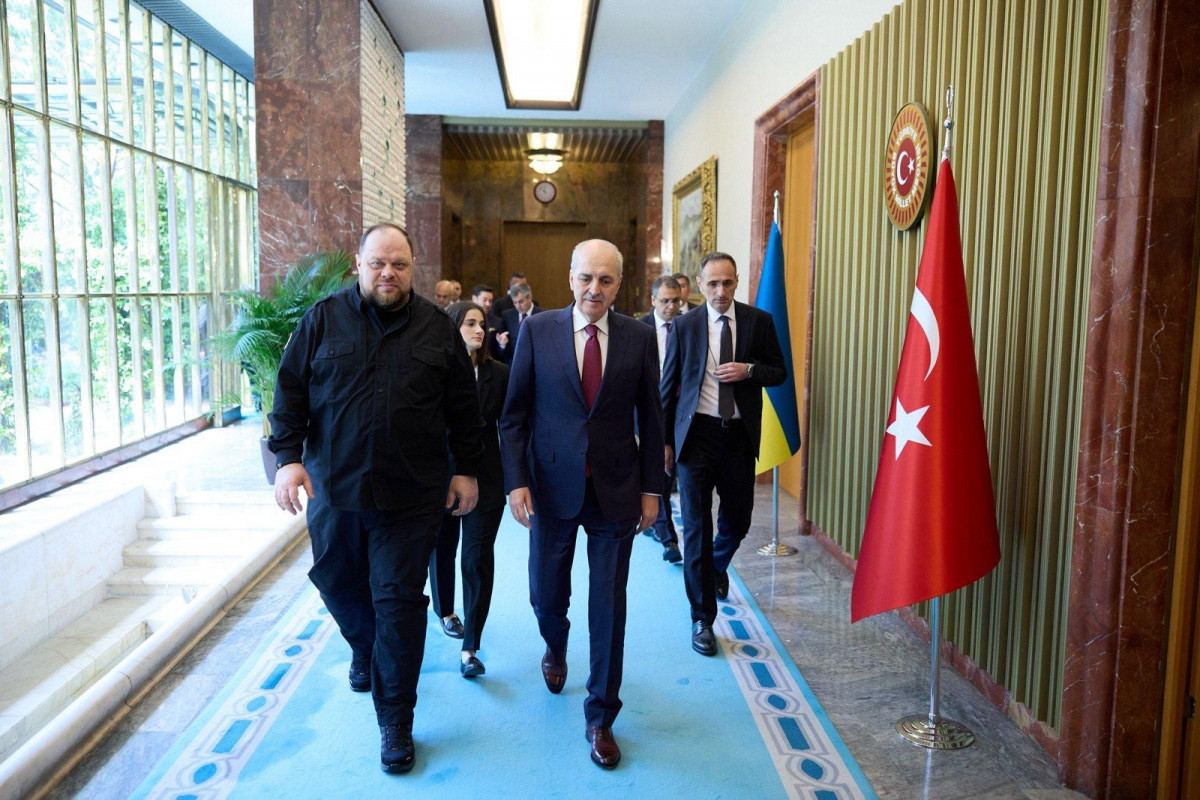 Ukrayna Ali Radasının sədri Türkiyəyə gedib, həmkarı ilə GÖRÜŞDÜ