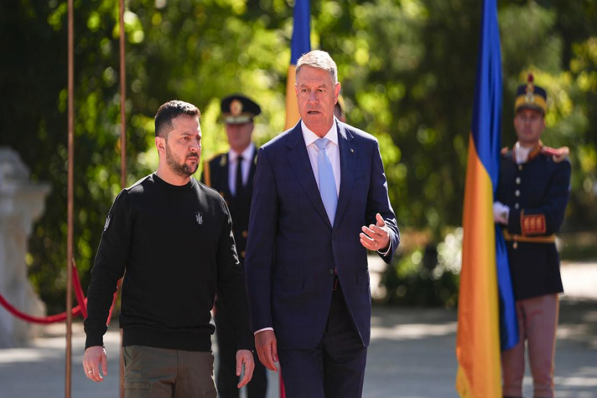 Rumıniya prezidenti Zelenski ilə GÖRÜŞDÜ