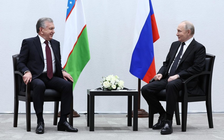 Rusiya və Özbəkistan prezidentləri Putinin Daşkəndə gözlənilən səfərini MÜZAKİRƏ ETDİLƏR