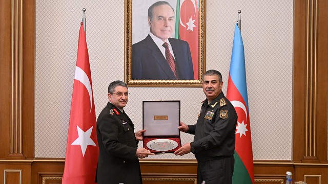 Zakir Həsənov Selçuk Bayraktaroğlu ilə görüşdü - FOTO/VİDEO