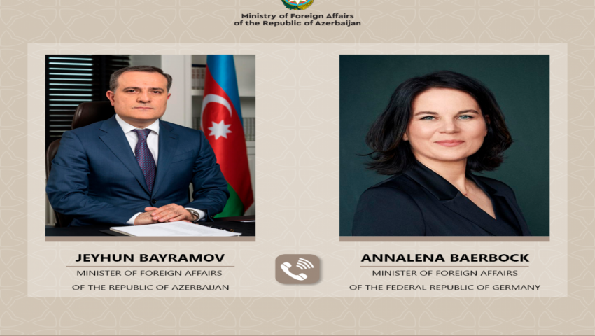 Ceyhun Bayramov almaniyalı həmkarı ilə telefonla danışdı