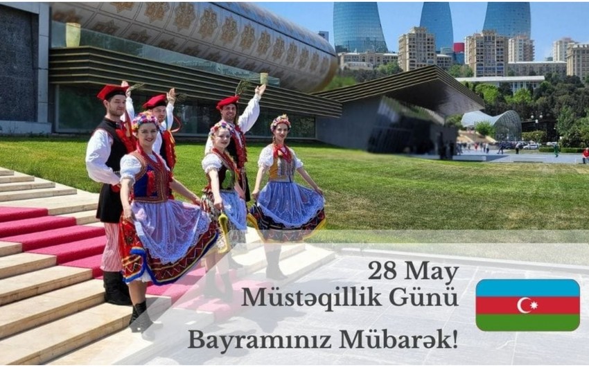 Polşa səfirliyi Azərbaycanı Müstəqillik Günü münasibətilə TƏBRİK ETDİ