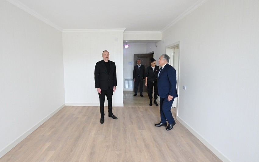 Prezident və xanımı Xocalıda yaradılan şəraitlə TANIŞ OLDULAR - YENİLƏNDİ - FOTO