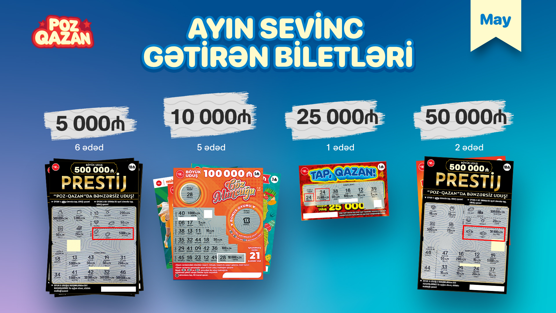 “Poz-Qazan” oyunlarında mayda 14 böyük uduş qazanıldı