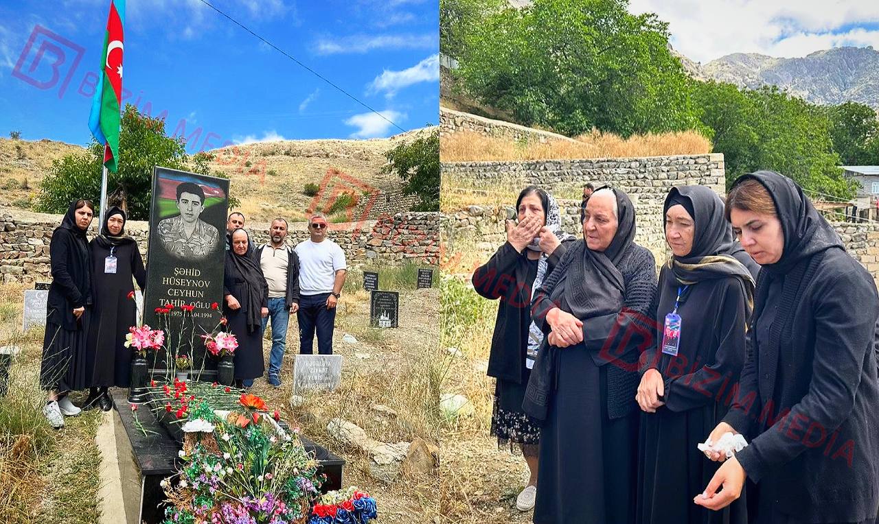 Şəhid anaları Ceyhun Hüseynovun məzarı başında –FOTO/VİDEO