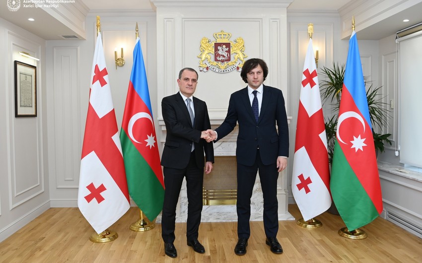 Ceyhun Bayramov İrakli Kobaxidze ilə GÖRÜŞDÜ