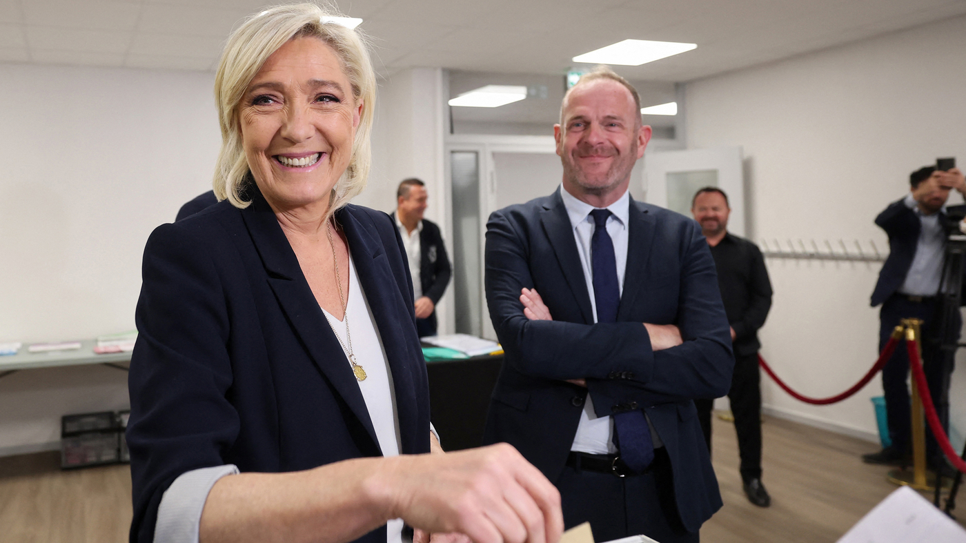 Marin Le Penin "Milli Birlik" partiyası seçkilərin birinci raundunun qalibi oldu