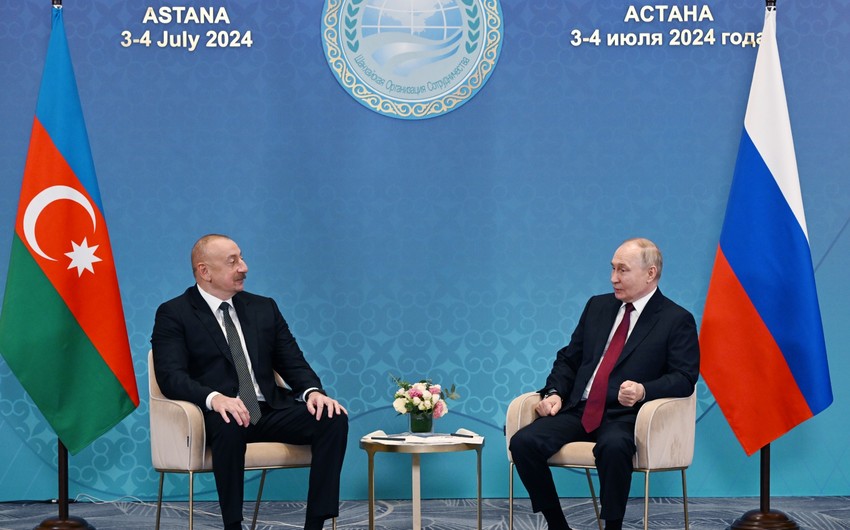 Vladimir Putin: "Azərbaycanla Rusiya arasında hər şey müsbət inkişaf edir"