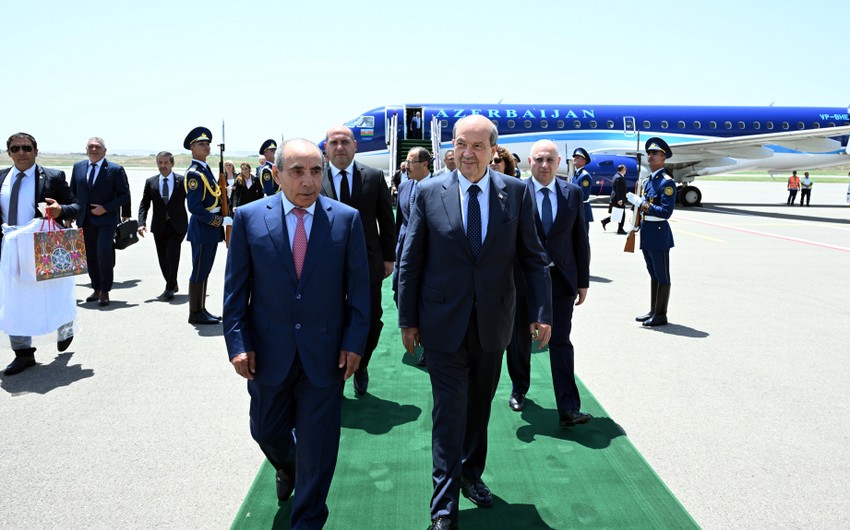 Şimali Kipr Prezidenti Füzuli rayonuna GƏLDİ - FOTO