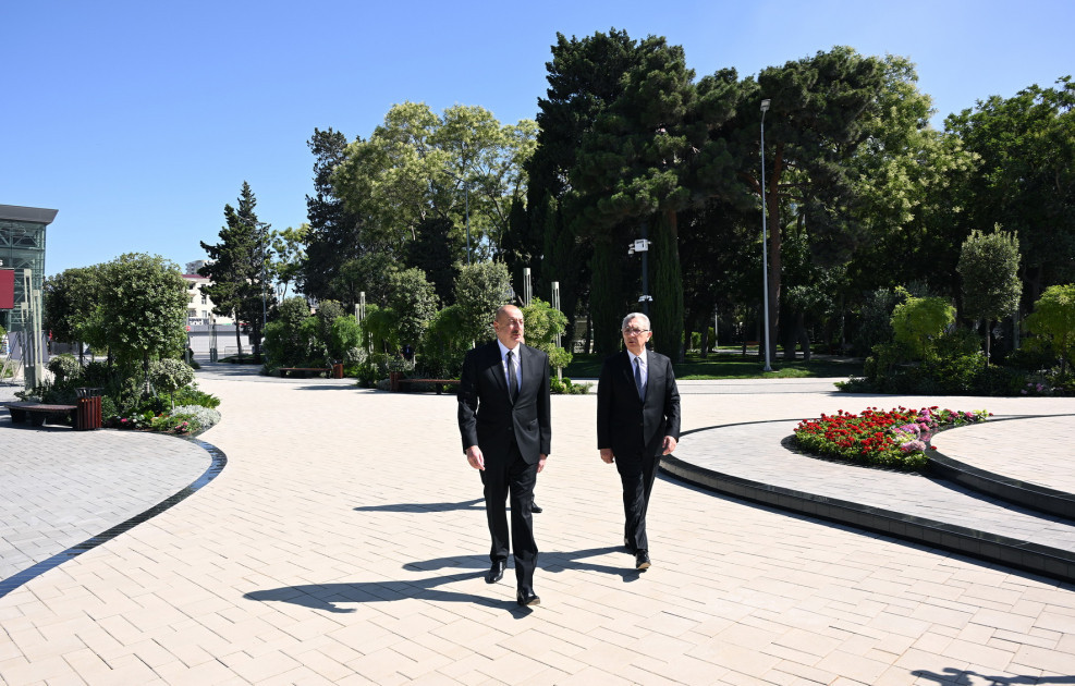 Prezident Nərimanov parkının açılışında iştirak etdi - YENİLƏNDİ/FOTOLAR