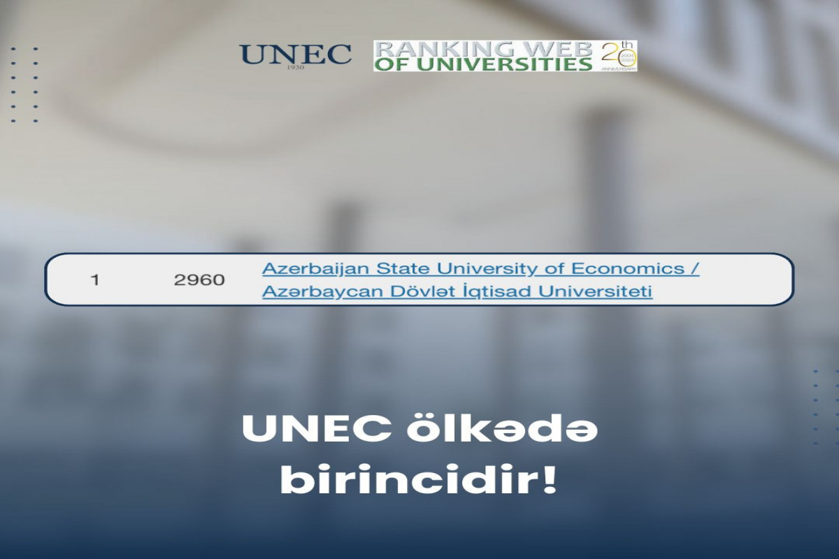 UNEC qlobal reytinqdə 684 pillə irəliləyib