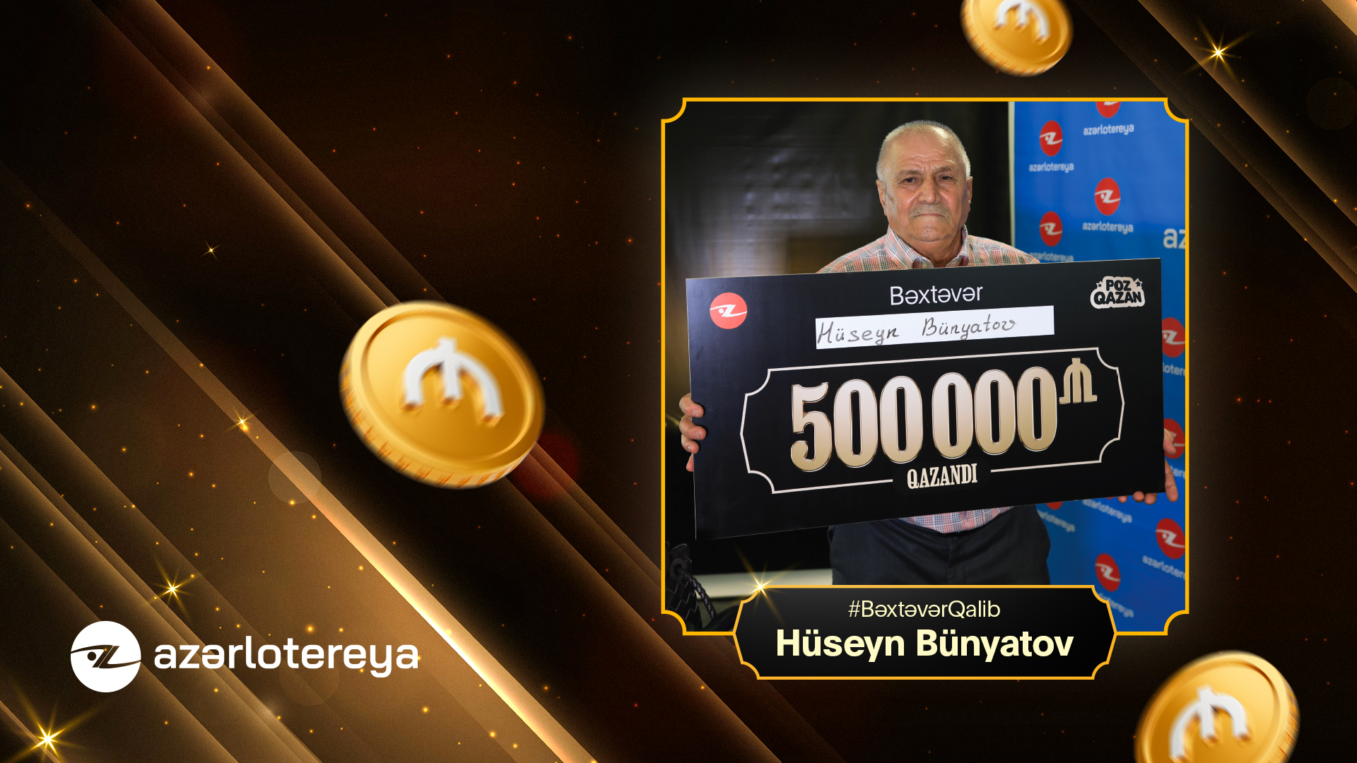 Bakıya nəvəsini görməyə gələn baba “Poz-Qazan”dan 500 000 manat uddu – VİDEO