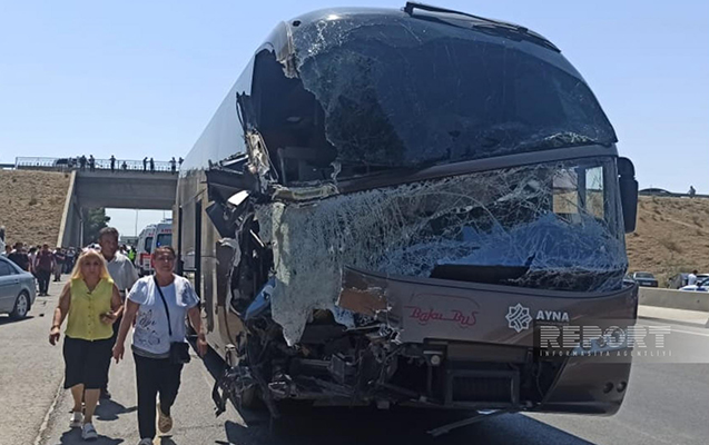 Sumqayıt yolundakı qəzada yaralananların vəziyyəti AÇIQLANDI