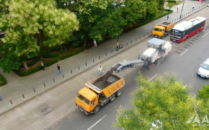 Bakının 28 May küçəsi TƏMİR OLUNUR