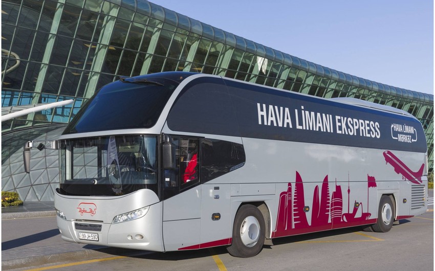 Hava limanına gedən avtobuslar 24 saat işləyəcək - FOTO