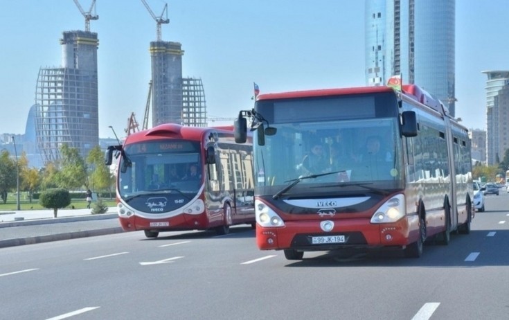 Bakıda 140-dan çox avtobusun istiqaməti dəyişdirildi