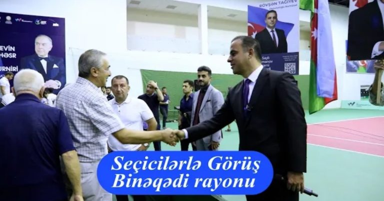 Rövşən Tağıyev: “Yalnız öz dairəmin seçicilərinə deyil, bütün xalqıma faydalı olmağa çalışacam”