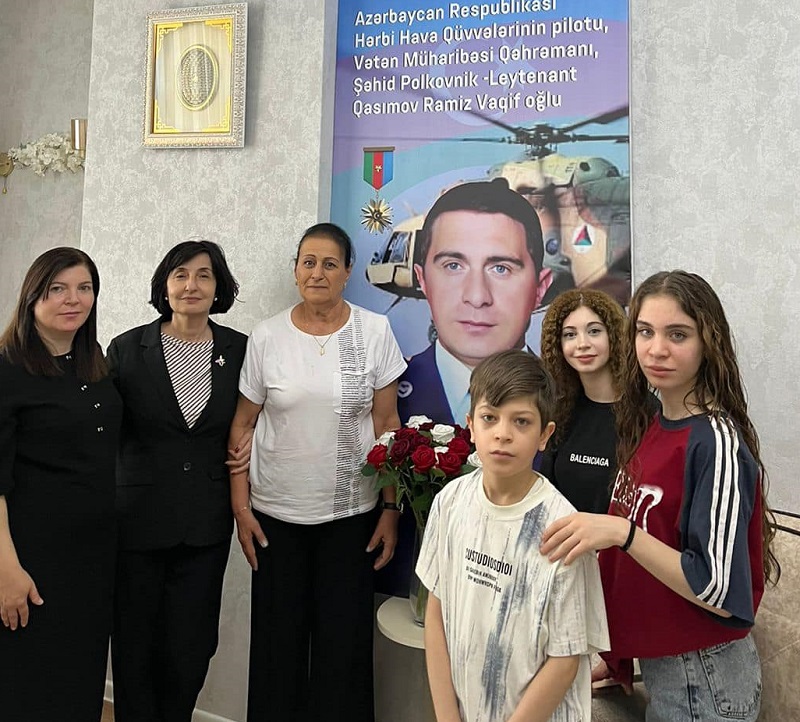 Gülşən Paşayeva şəhid ailələrini ziyarət etdi - FOTOLAR