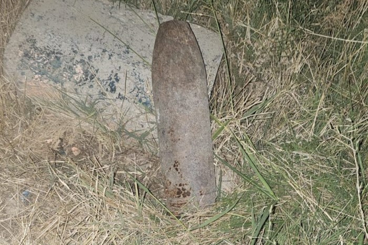Naxçıvanda top mərmisi TAPILDI