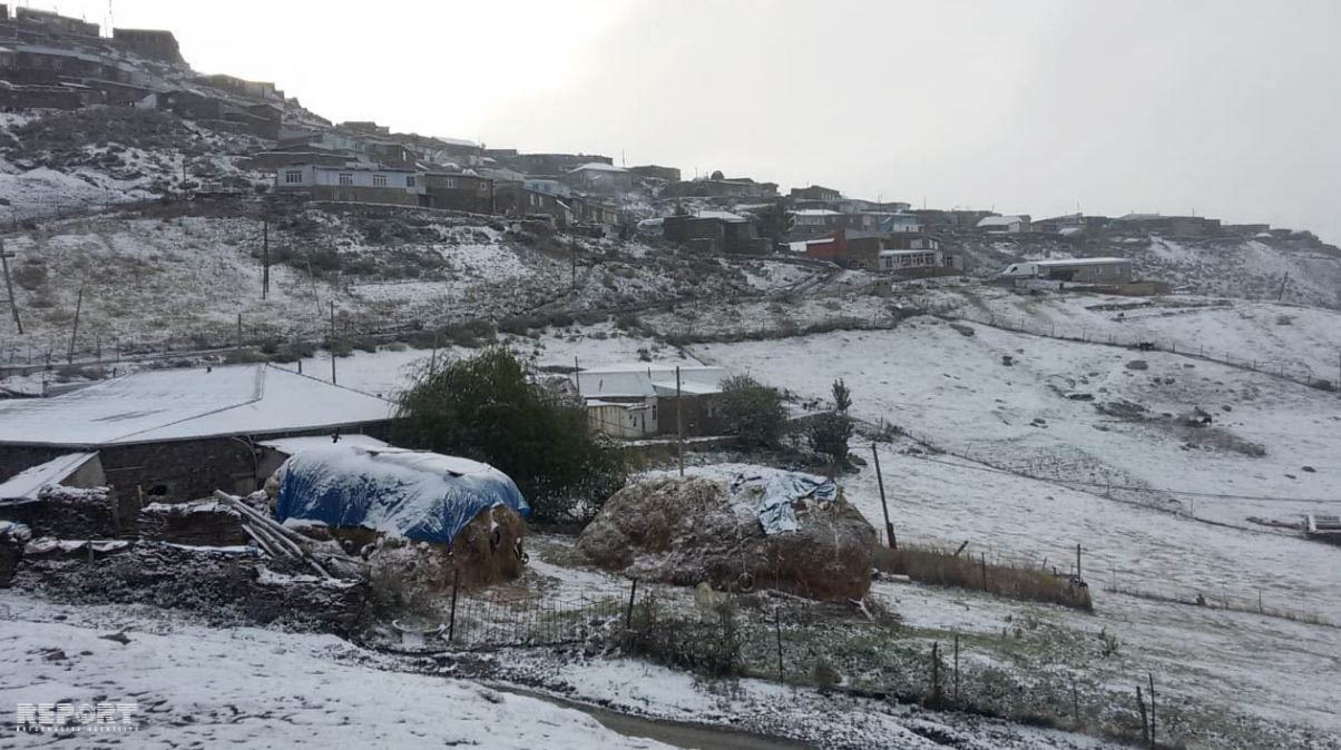 Azərbaycanda bu rayona QAR YAĞDI