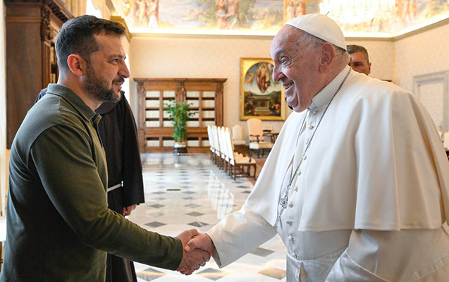 Roma Papası Zelenskini qəbul etdi- FOTO