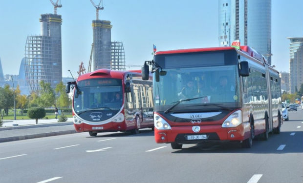 Yağışa görə bu avtobusların hərəkət istiqaməti dəyişdirildi - RƏSMİ