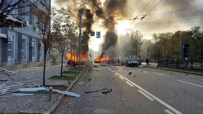 Rusiya Kiyevə dronla HÜCUM ETDİ - Ölən və yaralananlar var