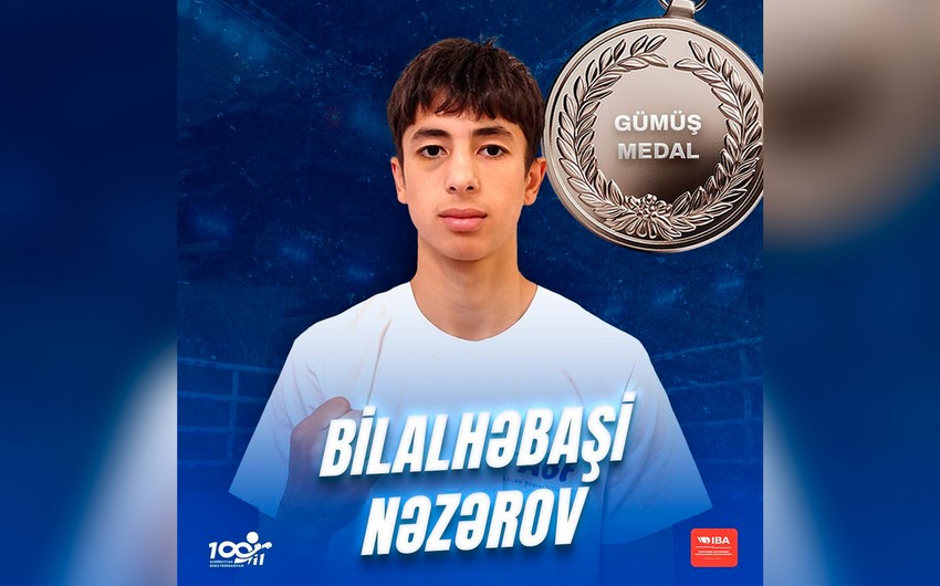 Boksçumuz dünya birinciliyində gümüş medal qazanıb