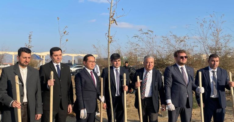 Aktauda “Azərbaycan – Qazax xalqlarının Dostluq Xiyabanı”nın açılış mərasimi keçirildi - FOTOLAR